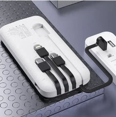 Wired Power Bank with LED Display and Fast Charging
