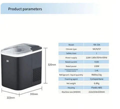 Premium Automatic Ice Maker for Home, Kitchen & Party Use