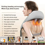 3D Kneading Massage Pillow with Heat for Neck & Back Relief